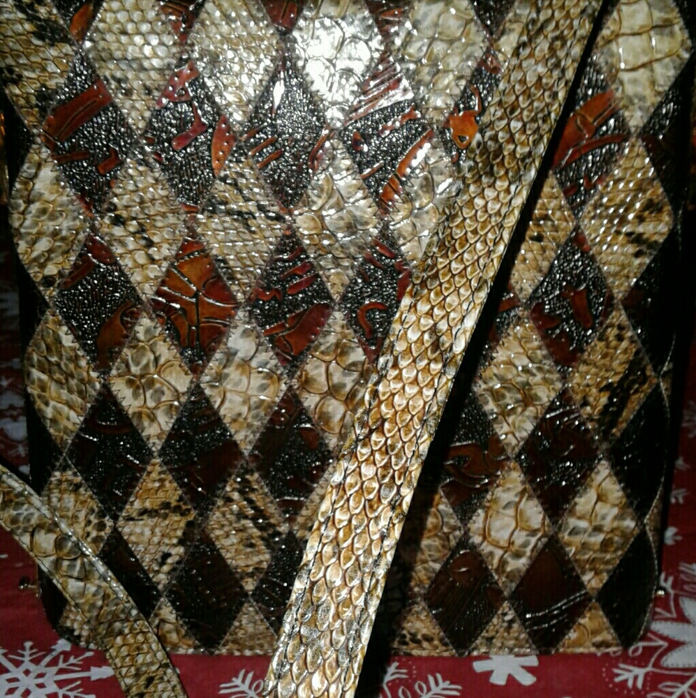 Vintage Snake Skin Purse